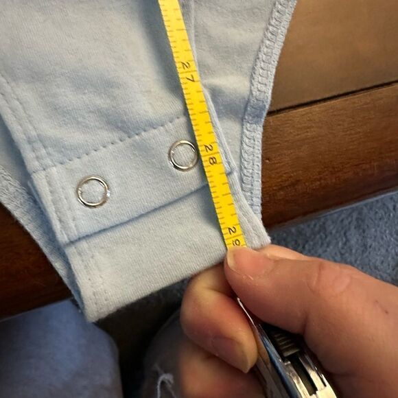 Wild Fable Blue White Athletic Stripe Bodysuit NWT Size XL or XXL - Picture 10 of 11